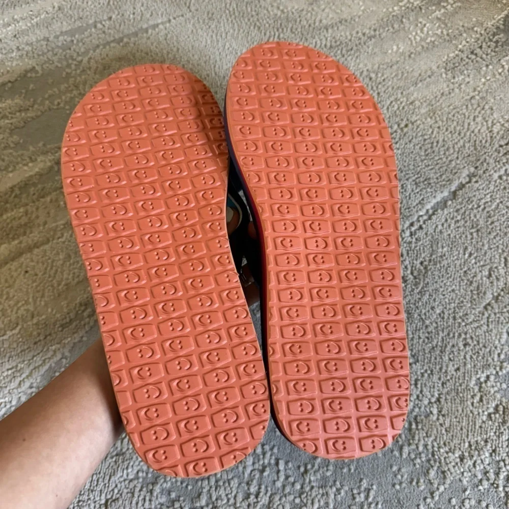 Sanuk flip flop bundle Ziggy navy and brown sandals men’s 12